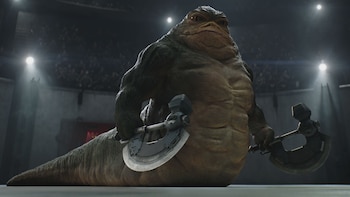 Jeremy Allen White interpreta a Rotta el Hutt, hijo del famoso Jabba el Hutt