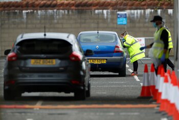 Personas examinadas en un centro