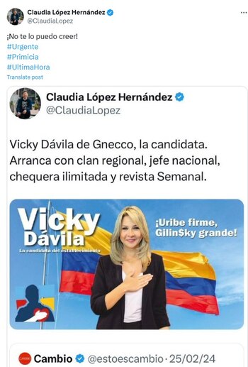 Este es el mensaje de