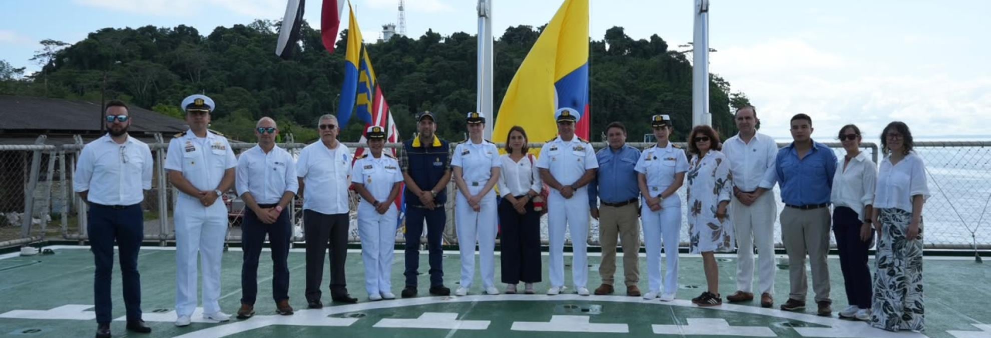 El ARC Simón Bolívar zarpó desde Tumaco para desarrollar una nueva expedición científica por el Pacífico colombiano -crédito Dimar