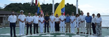 El ARC Simón Bolívar zarpó desde Tumaco para desarrollar una nueva expedición científica por el Pacífico colombiano -crédito Dimar