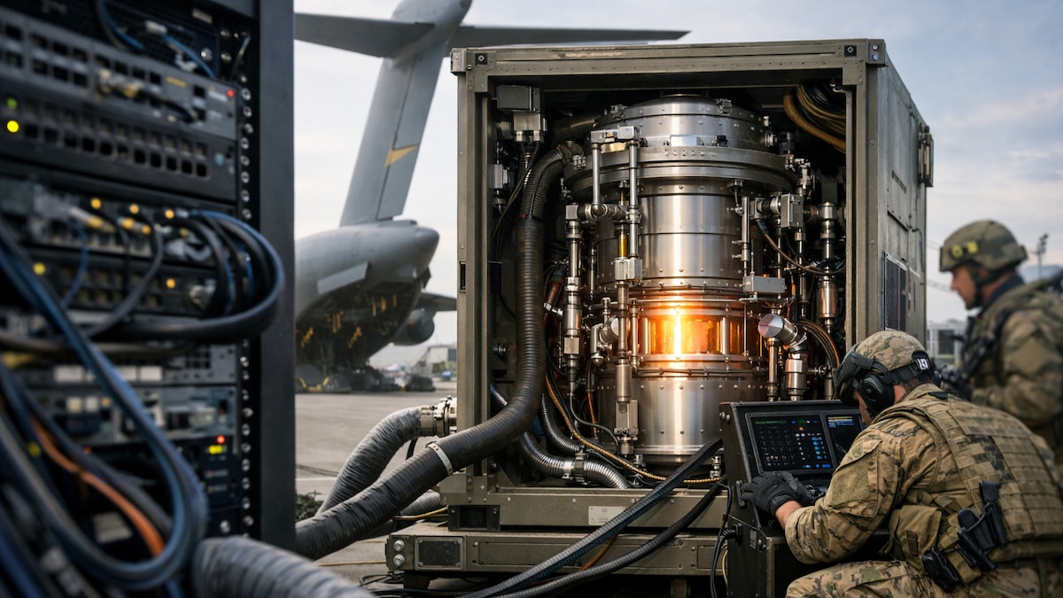 Cómo son los microreactores nucleares transportables que prometen abastecer con energía a la inteligencia artificial y las bases militares