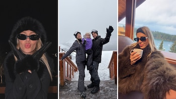 Cande Ruggeri viajó al sur con su esposo y su hija tras el escándalo con Flor Vigna: ski, nieve y lagos