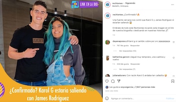Karol G y James Rodríguez