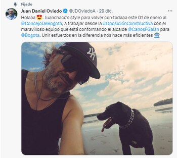 Juan Daniel Oviedo se declaró