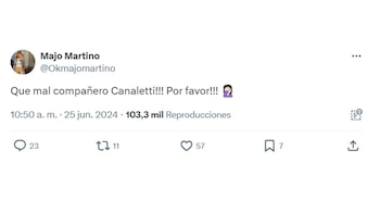 El fuerte mensaje de Majo