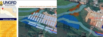 A la derecha el proyecto