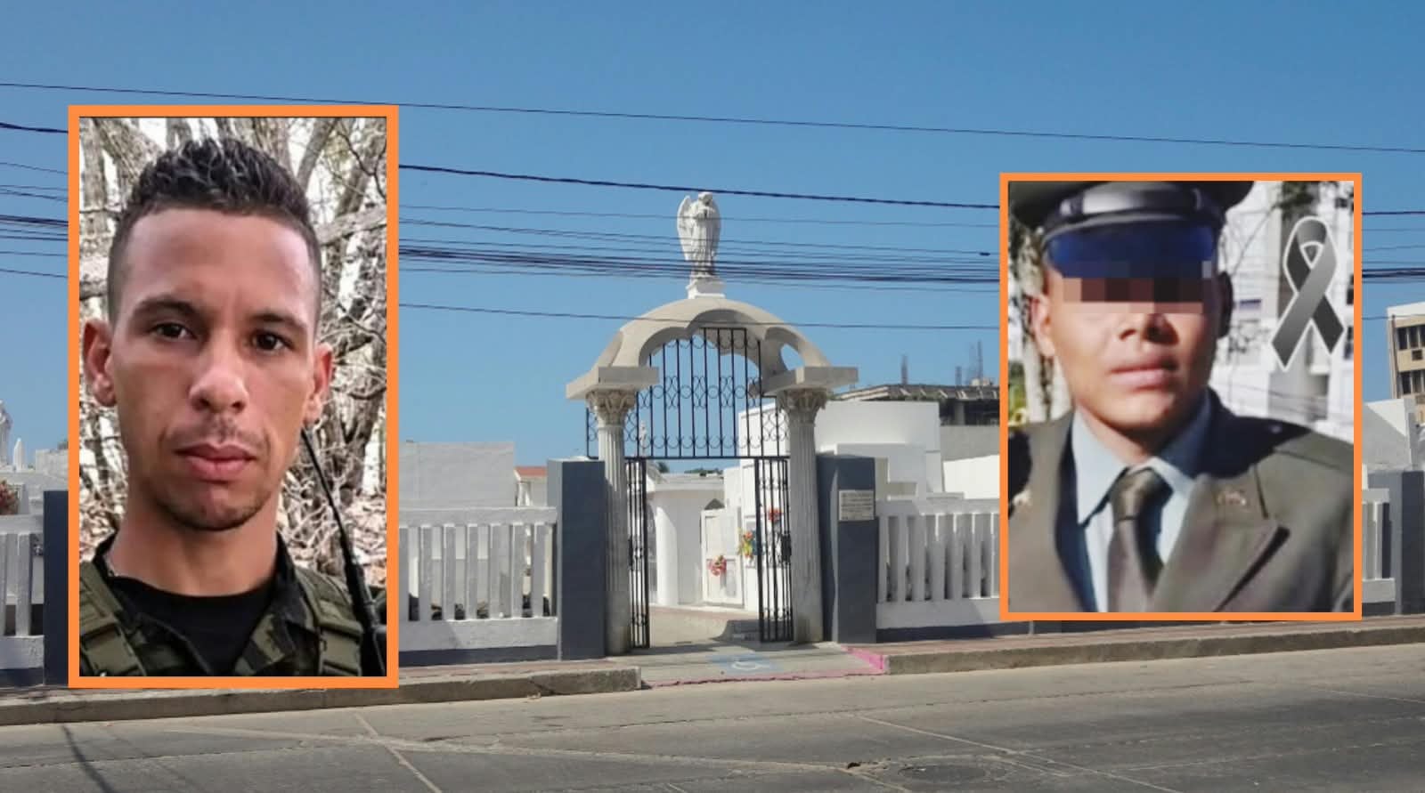 Riohacha afronta una jornada de tensión por los funerales de alias el Tío y un policía guajiro asesinado en Putumayo - crédito Composición fotográfica