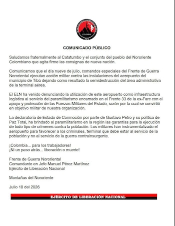 ELN - crédito @jhonjacome/X