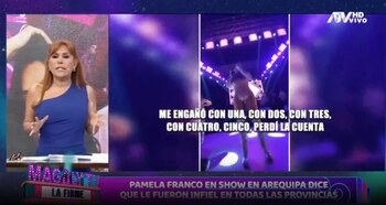 Pamela Franco recuerda infidelidad de