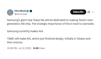 Según Elon Musk, Samsung accedió