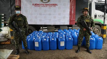 Al parecer, los explosivos iban a ser utilizados en contra de la fuerza pública - crédito Ejército Nacional