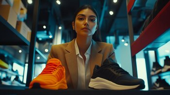 Elección de calzado, moda laboral, tenis cómodos, mujer profesional, decisiones de estilo, confort diario, moda práctica. - (Imagen Ilustrativa Infobae)