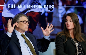 Bill y Melinda Gates durante