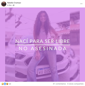 Días antes del crimen, la