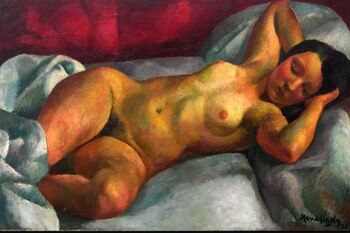 Kiki por Maurice Mendjisky (1921), en colección privada