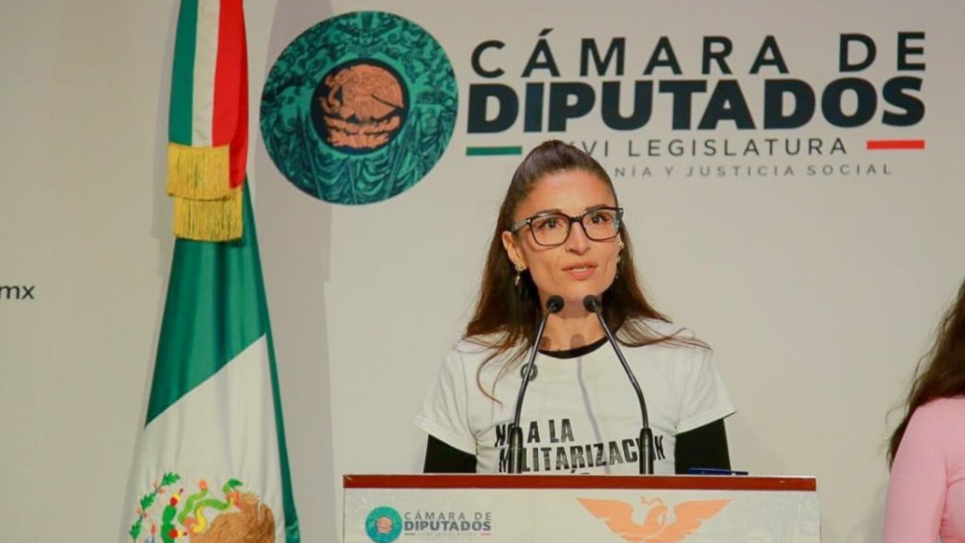 Laura Ballesteros, exhibe ausencia de diputados en San Lázaro. (X/@LBallesterosM)