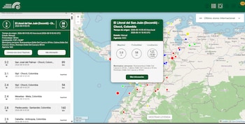 crédito Servicio Geológico Colombiano / sitio web