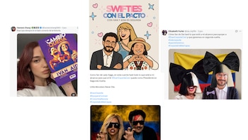 El apoyo digital se amplió con la participación de fandoms colombianos de Lady Gaga, Taylor Swift, Sia, Ariana Grande y Dua Lipa, quienes asociaron su respaldo a valores de inclusión y derechos humanos - crédito redes sociales