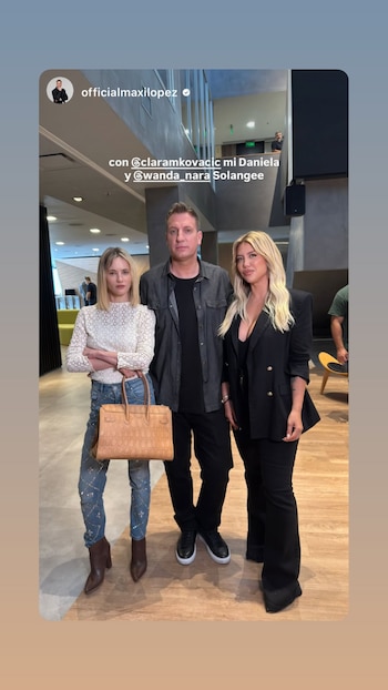 Karla Kovacic com Maxi López e Wanda Nara