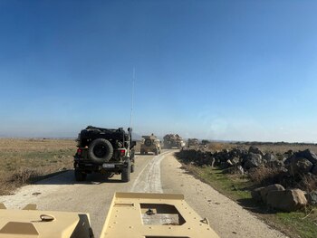 Incursión de Ejército israelí en los Altos del Golán. (Fuerzas de Defensa de Israel/REUTERS)