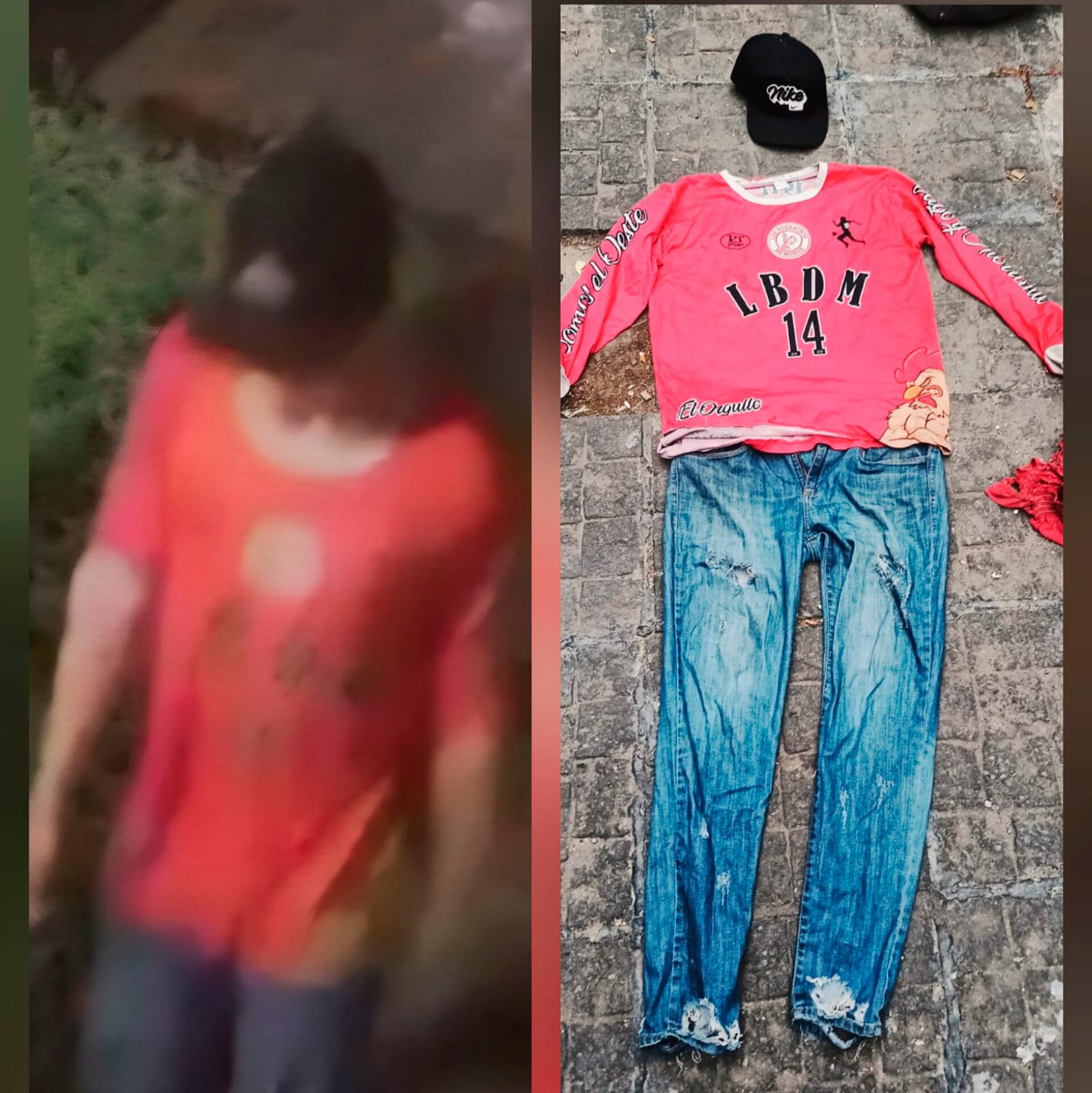 El ladrón fue captado por cámaras de seguridad