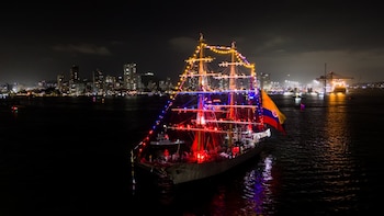 El buque escuela ARC Gloria, insignia de la Armada colombiana, inicia travesía internacional: recorrerá América, Europa y África