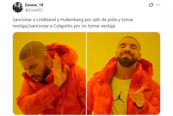 Memes de la sanción a Colapinto