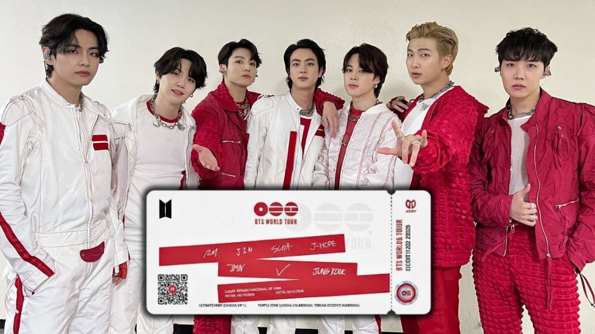 La banda surcoreana BTS ofrecerá presentaciones en Perú los días 9 y 10 de octubre de 2026 como parte de su tour mundial | Foto composición: Infobae Perú