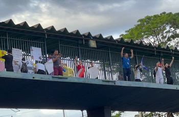 El movimiento de huelga del pasado 17 de septiembre reunió a trabajadores de diferentes hospitales y centros médicos de Costa Rica. Crédito: SINAE Afines
