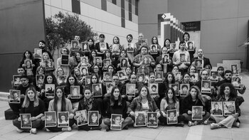 29 fotos del homenaje de los empleados de AMIA a las víctimas que trabajaban en Pasteur 633 cuando sucedió el atentado