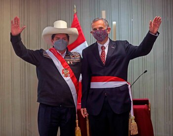 Castillo junto a Pedro Francke