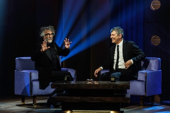 Fito Páez junto a Mario Pergolini en Otro Día Perdido