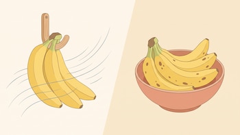 ¿Colgar las bananas o dejarlas en el frutero? La recomendación de expertos para evitar que se pongan feas