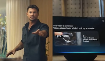 El actor Chris Hemsworth interactúa