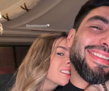 Arizaga y Moyano pudieron compartir una tarde de pareja en la Argentina luego de tres meses