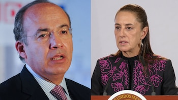 Sheinbaum ironiza sobre Felipe Calderón en foro de la derecha latinoamericana en México: “va a hablar de democracia”