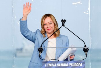 La primera ministra italiana, Giorgia