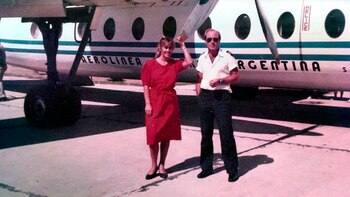 Basail junto a su esposa