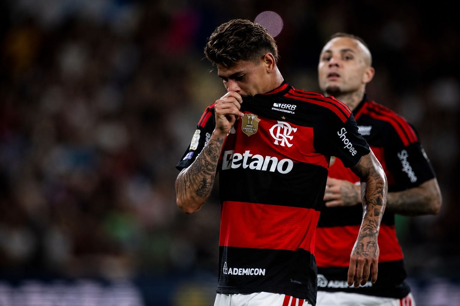 Jorge Carrascal celebra su gol en la victoria de Flamengo sobre Botafogo por la fecha 25 del Brasileirao -crédito carrascall/Instagram