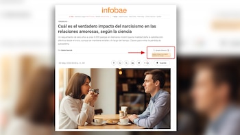 Boton agregar infobae a google