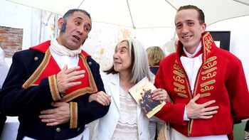 Maria Kodama retratada por Mauro