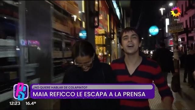 La actriz evitó responder a las preguntas y Joaquín, su hermano, fue el encargado de hacerlo