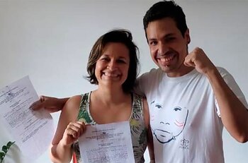 Alfredo Chirinos y Aryenis Torrealba,