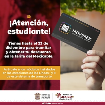 La tarjeta Movimex tiene un