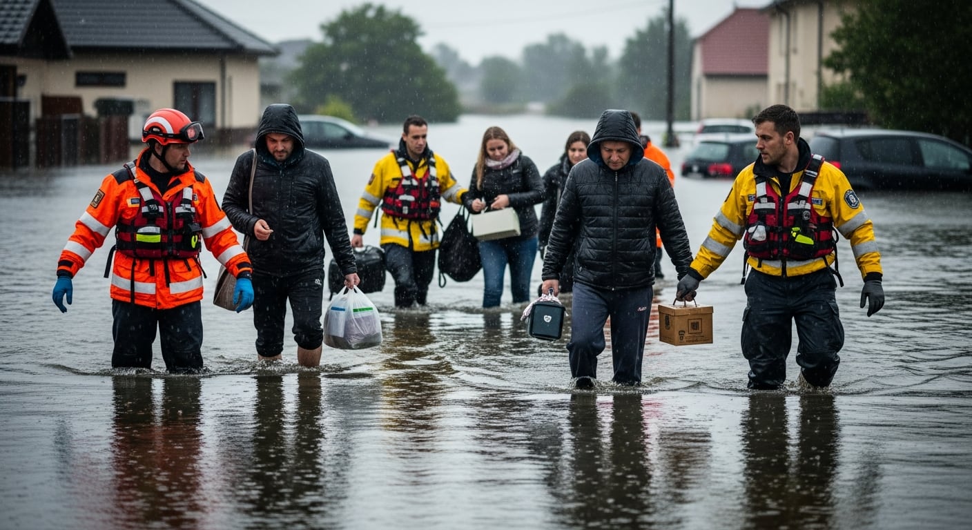 El desbordamiento de ríos y represas en los Grandes Lagos ha provocado evacuaciones masivas y daños en infraestructuras críticas en Cheboygan, Newaygo y Traverse City. (Imagen Ilustrativa Infobae)