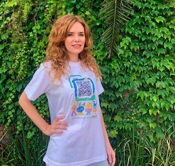 La artista plástica Karina El