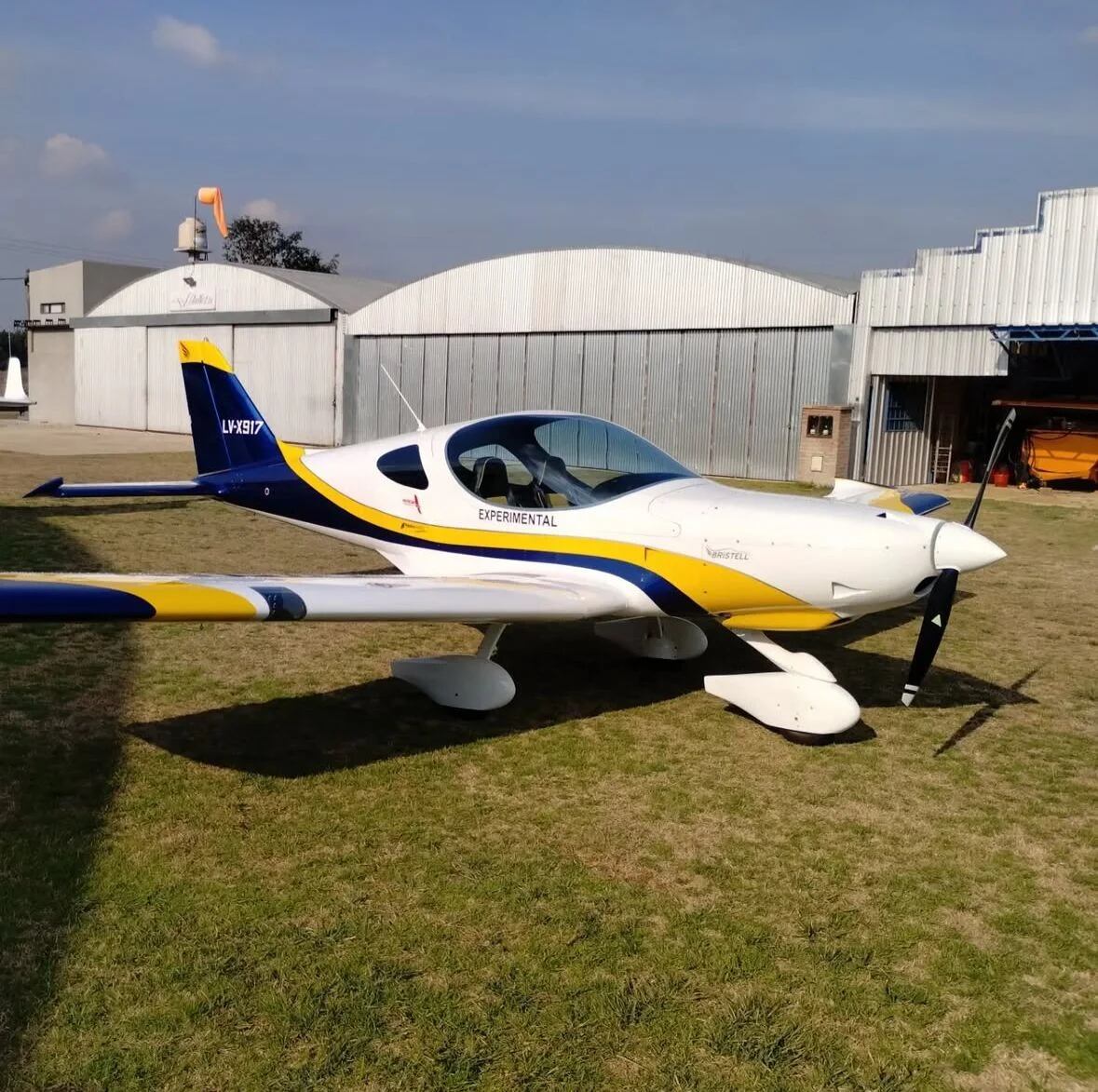 El avión era de pequeño porte