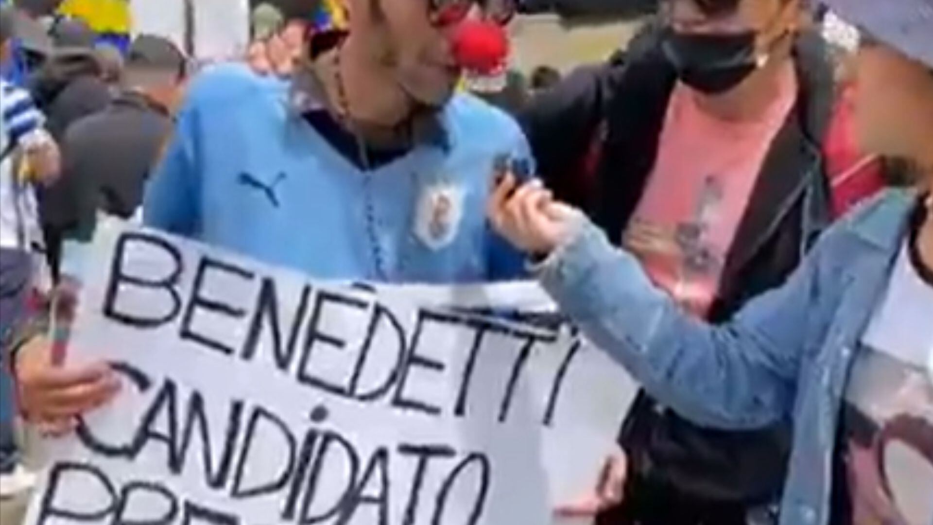 Hombre propuso a Benedetti como presidente - crédito X