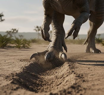 Las marcas en el suelo